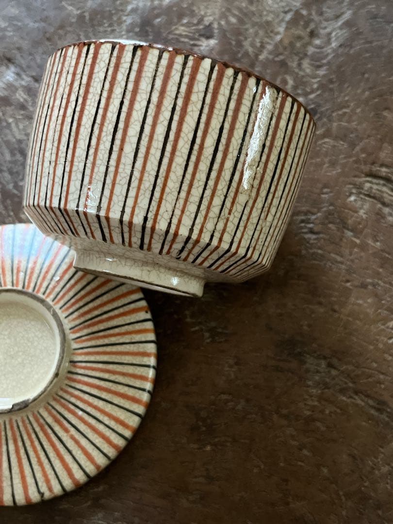 麦藁手　古瀬戸　幕末　蓋付き向付