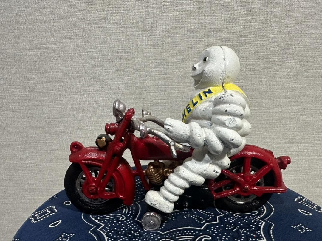 ミシュランマン アイアンキャスト 鋳物置物 インディアン スカウト ヴィンテージ