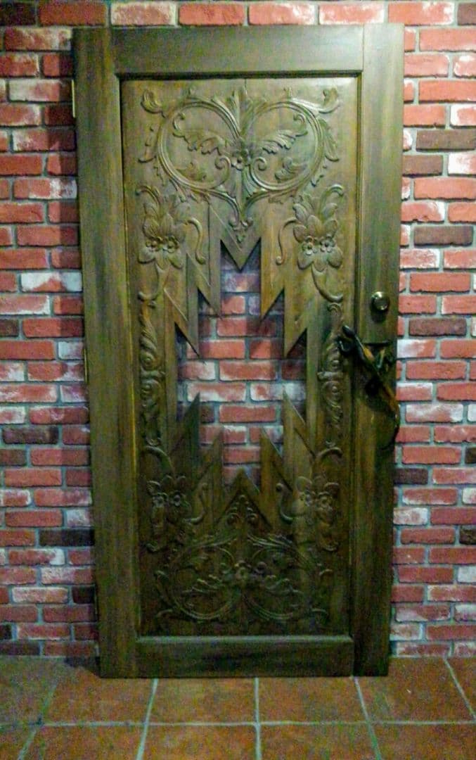 ★ オルテガ デザイン ビンテージ メキシコ 扉 木製 手掘り