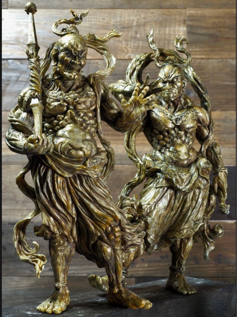 『造形戯画』仁王・阿形＋吽形 二体セット 《金剛》　サイトウヒール　岩倉圭二