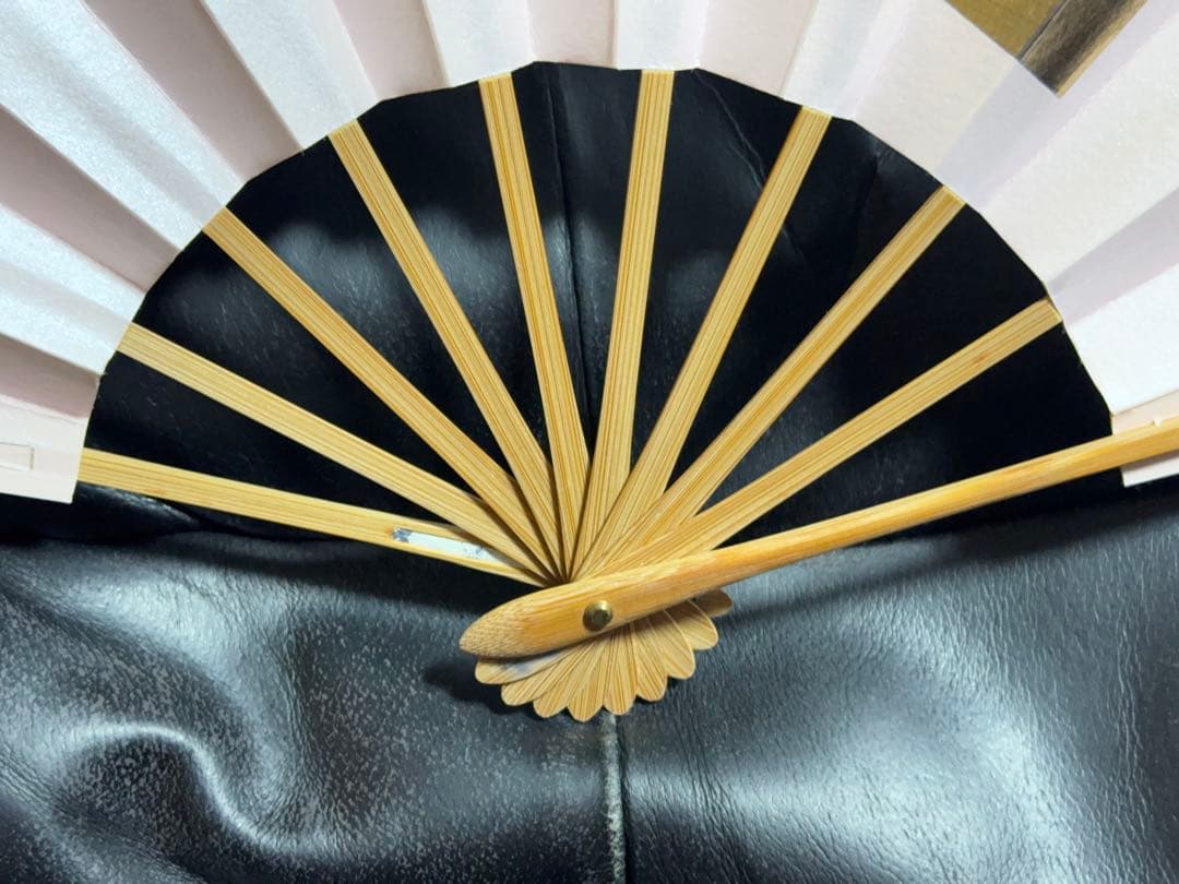 扇子　32.5cm 宮脇賣扇庵　金　月秋草花　飾り扇　飾舞扇　舞扇子　舞踊　着物