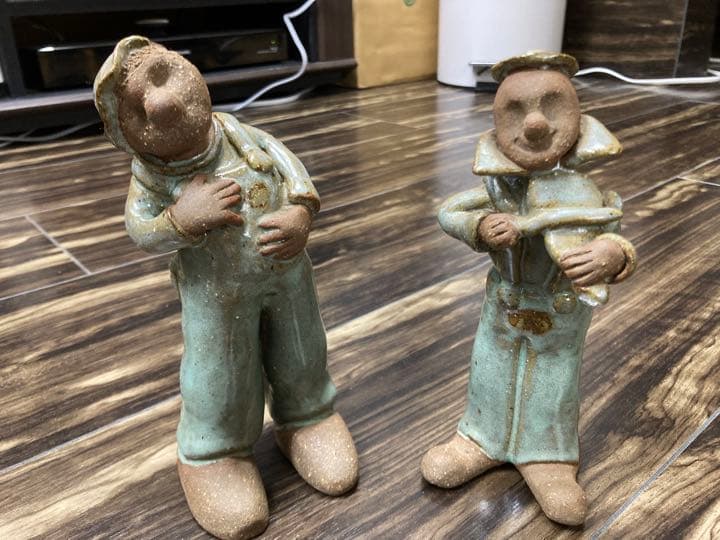 陶器　人形　音楽