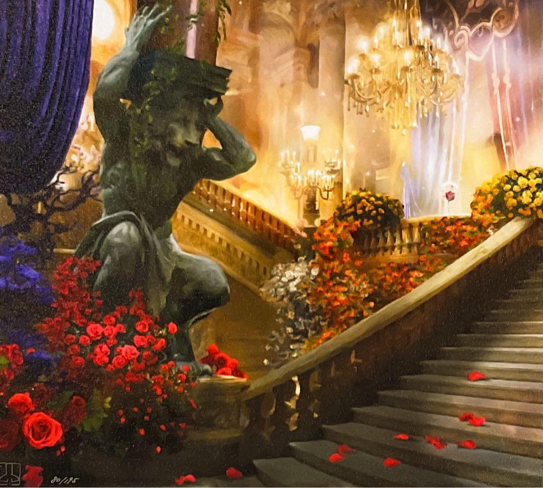 あ*ん様 【アールビバン保証書付】マーティンエアー★美女と野獣★ジクレ版画