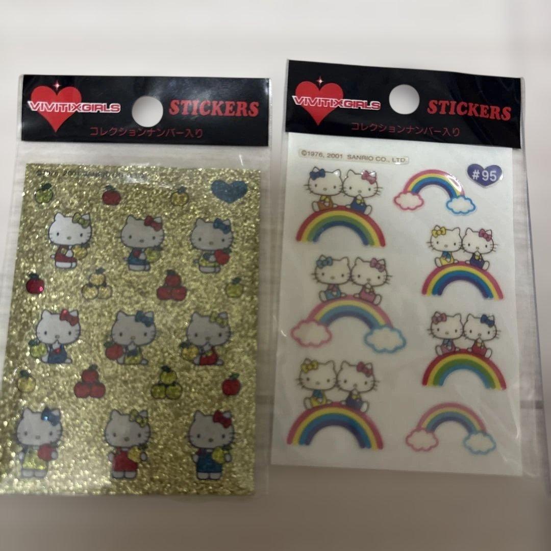 レア　vivitix girls ハローキティ 専用ケース付きシール大量セット