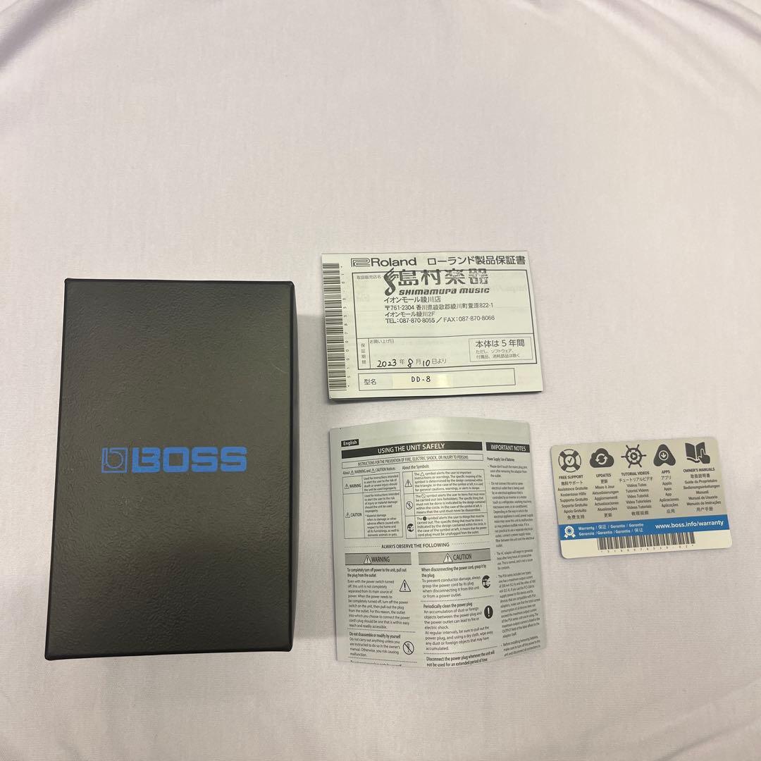 【美品・保証書有】BOSS デジタルディレイ DD-8