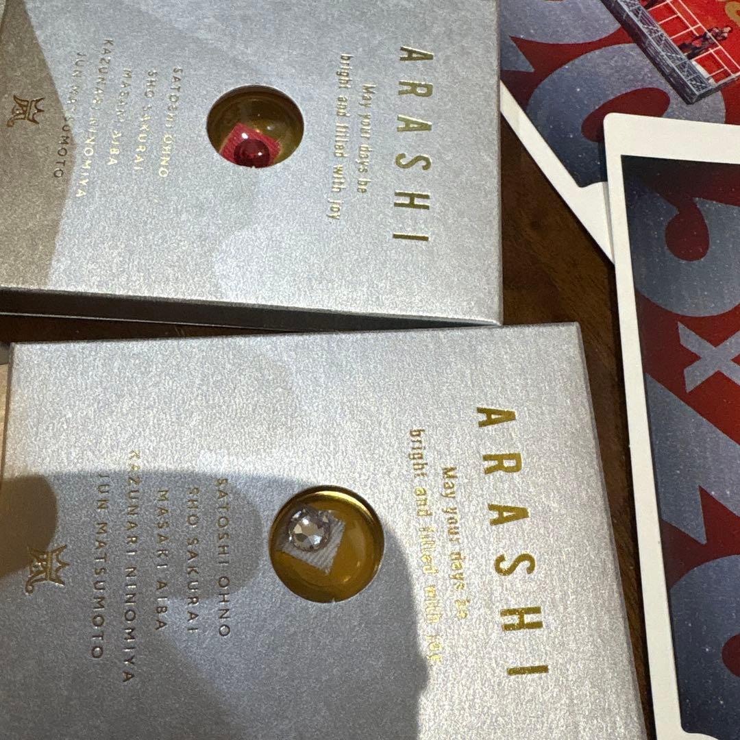 嵐を旅する展覧会 スワロフスキー シルバー 赤 5×20 記念品 フォトフレーム