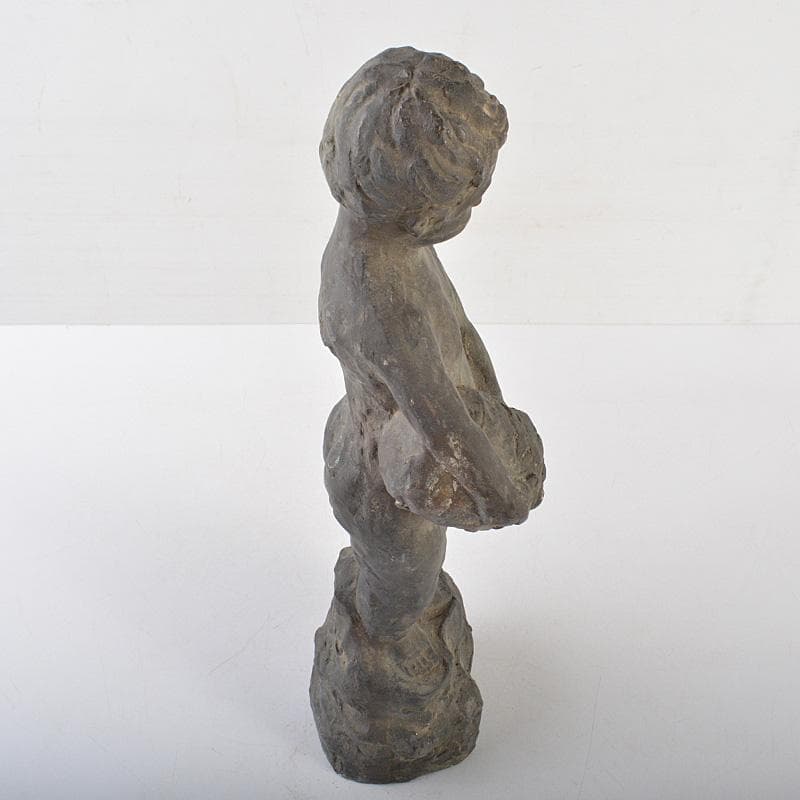 ブロンズ像　少年像　人物像　置物　高さ約43cm　重さ約3kg　M　R7251