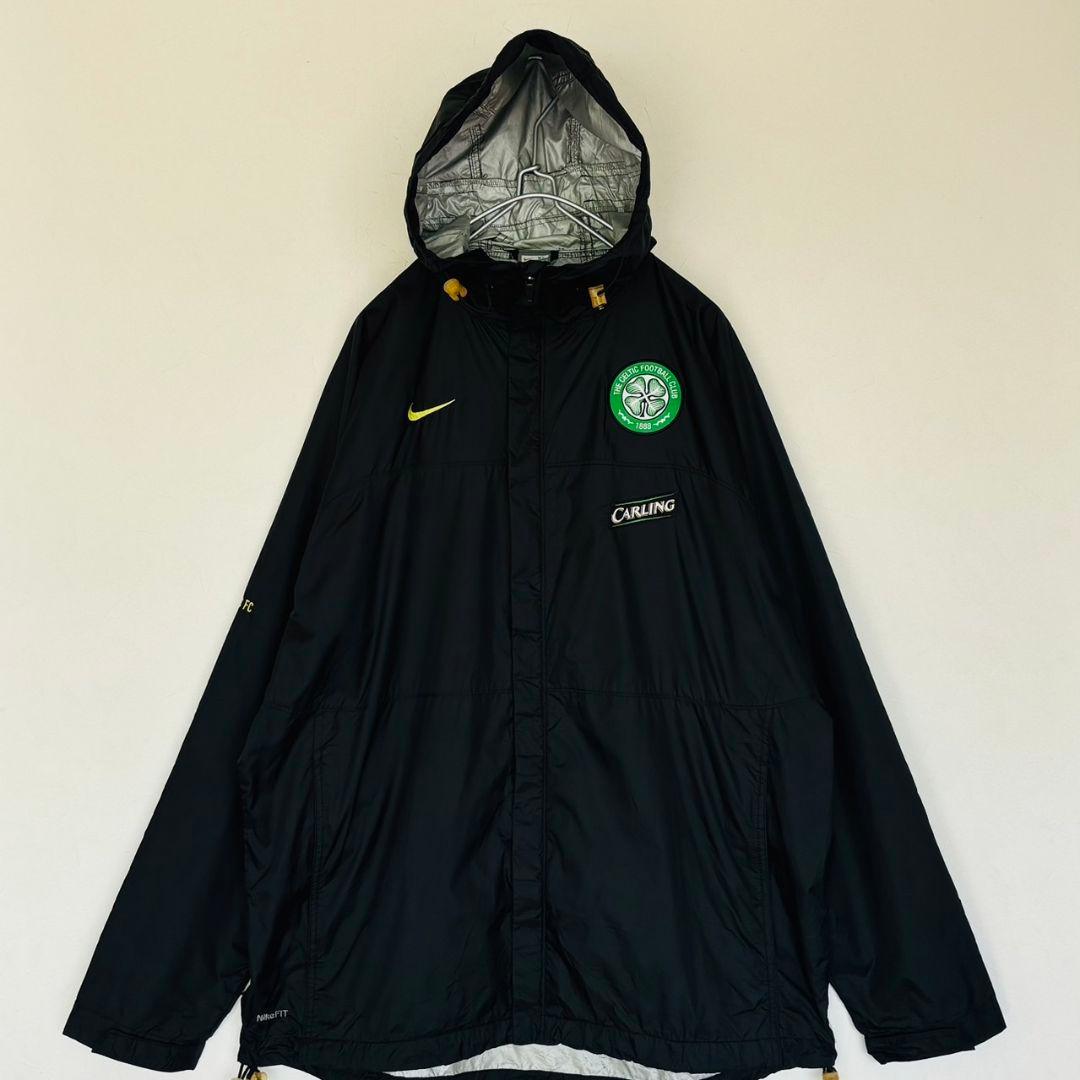 NIKE　y2k　セルティック　エムブレムロゴ刺繍　ナイロンジャケット