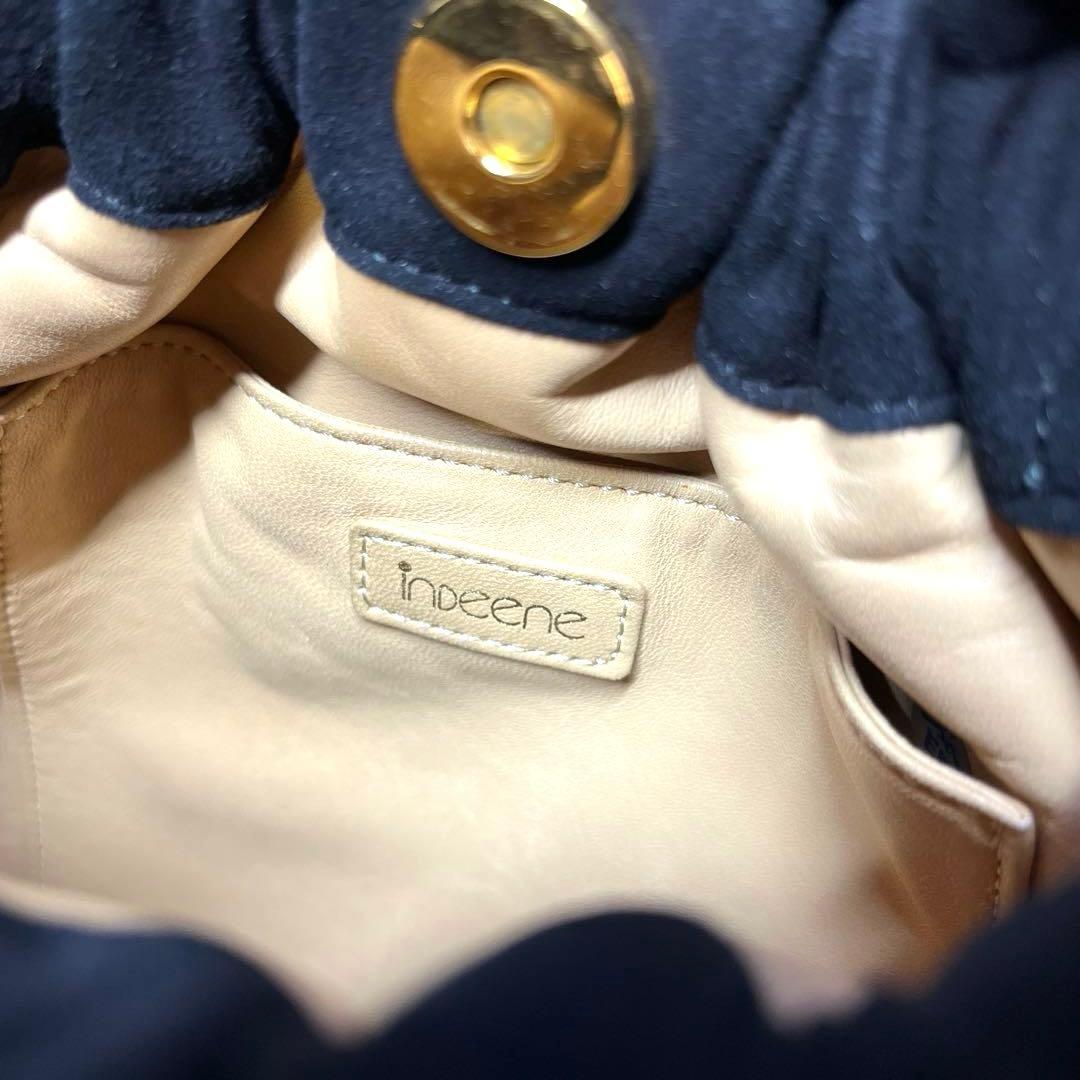 【美品】印傳屋　インデンヤ　巾着バッグ　ポーチ