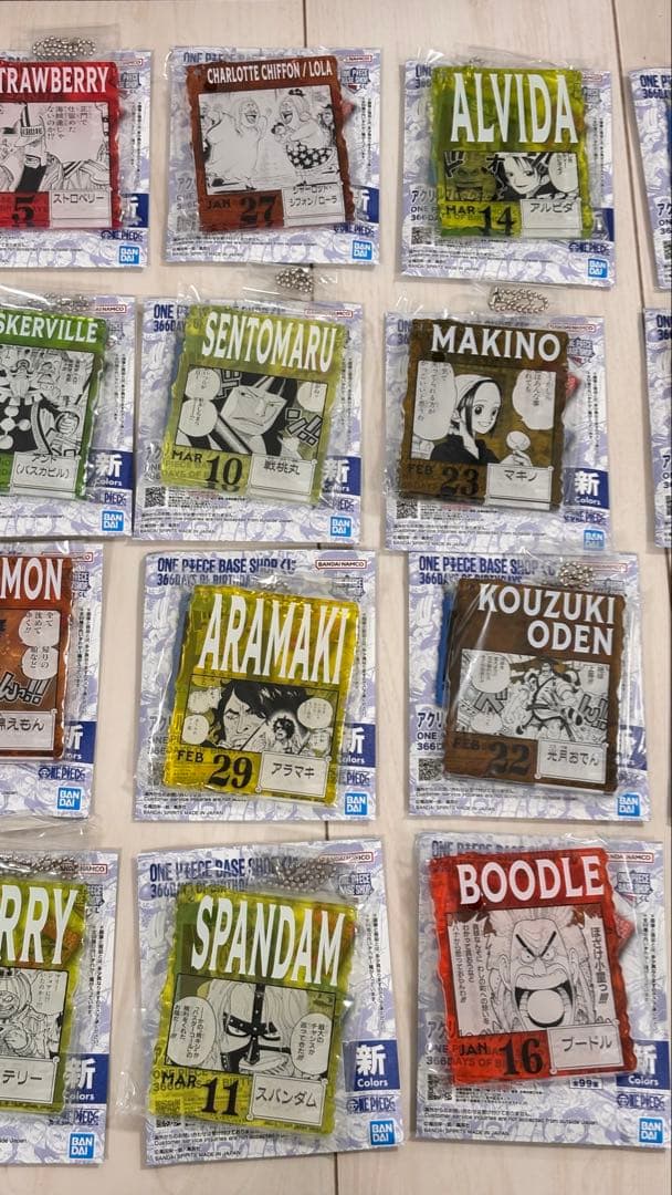 ワンピースベースショップ 366 アクリルブロック バースデー　２８個セット売り