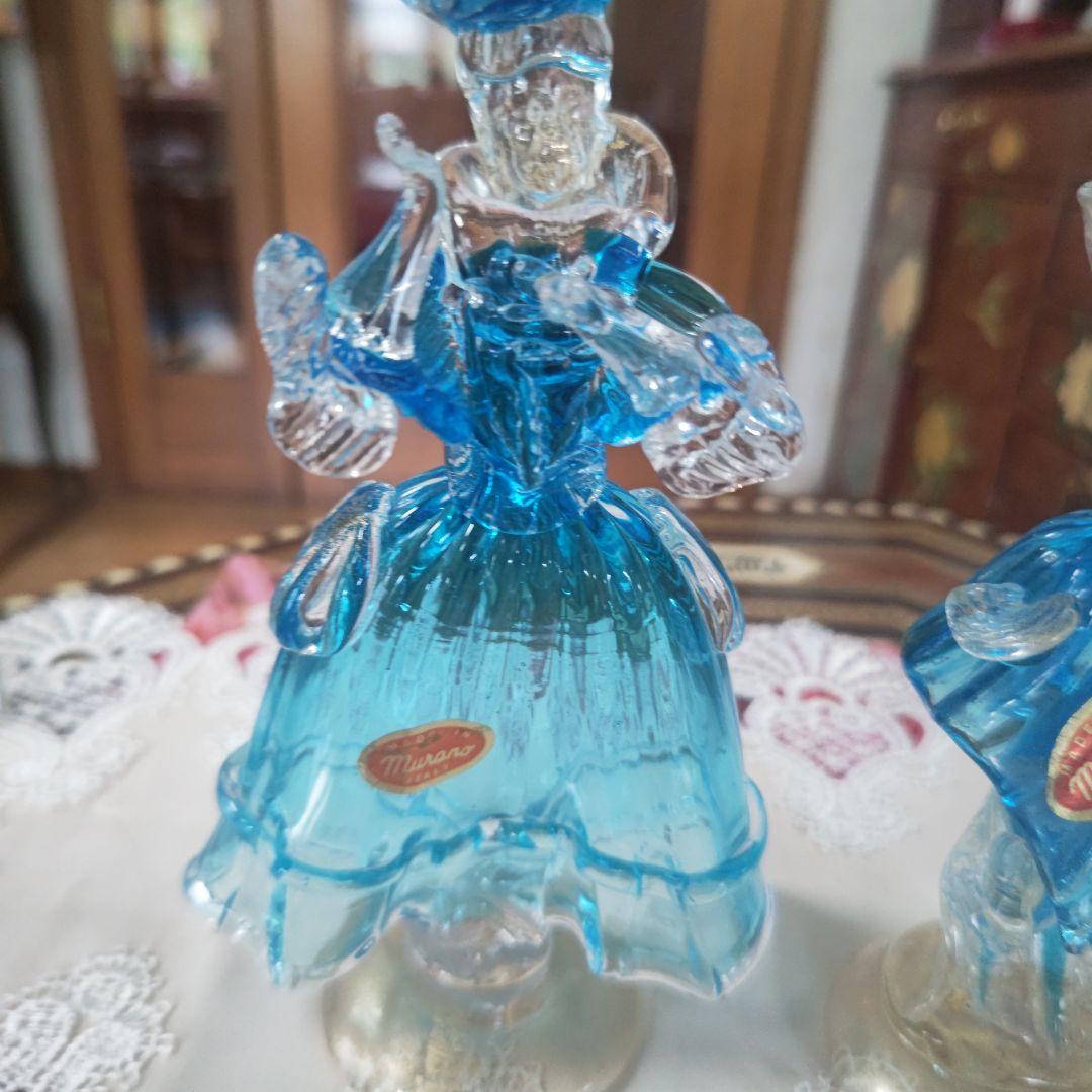 ♯ベネチアングラスグラス人形　#ムラーノ ＃貴婦人貴公子セット