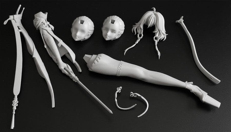 1/8　未塗装 未組立　フィギュア　ガレージキット　【 長離 チョウリ 鳴潮 】