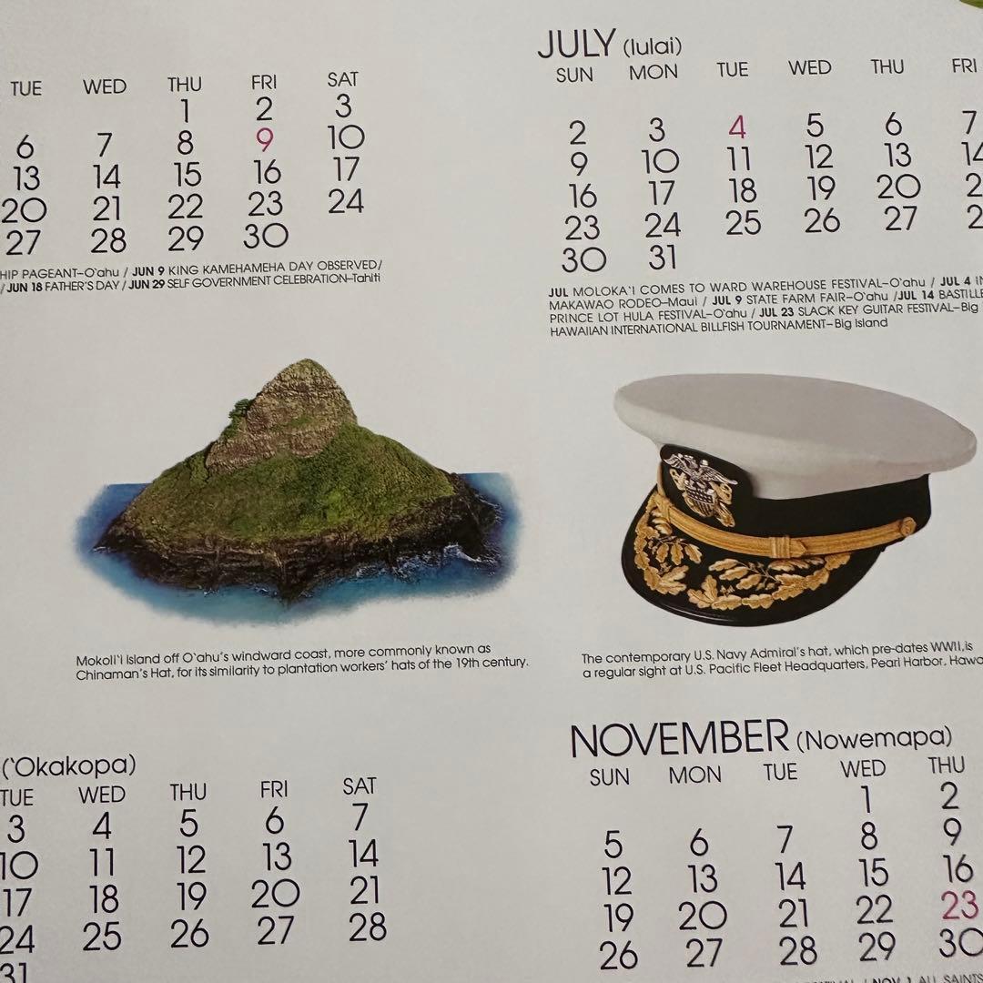 95年旧ロゴHAWAIIAN AIRハワイアン航空オリジナルカレンダーポスター3