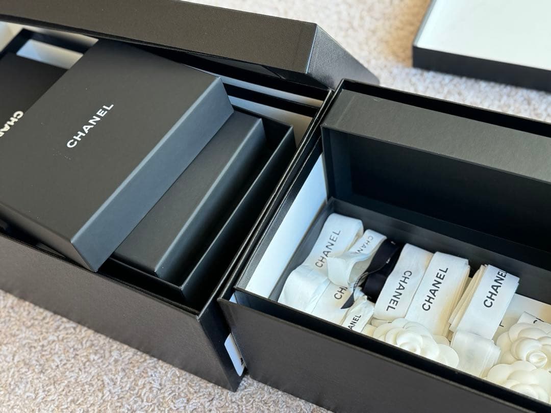 CHANEL空箱×11個＋紙袋大3枚＋リボン11