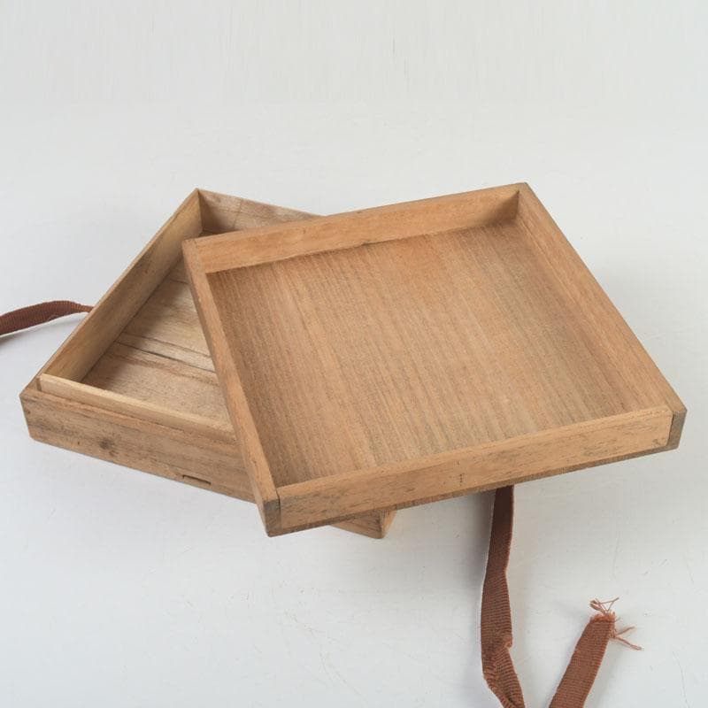 書道具　智力富源造　日月硯　共箱　C　9437