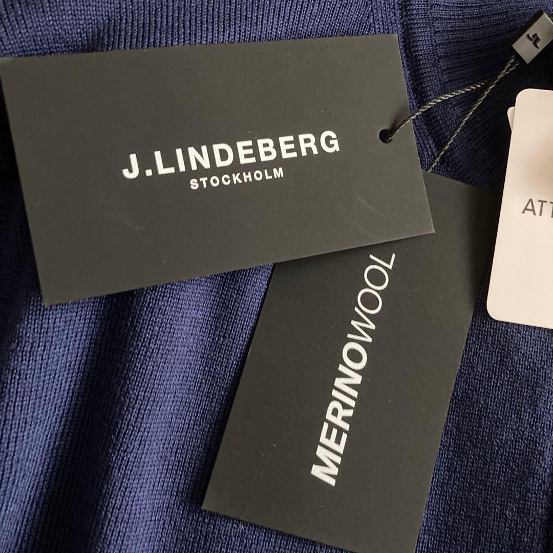 【新品】J.LINDEBERG ゴルフセーターハーフジップアップM(46) 秋冬
