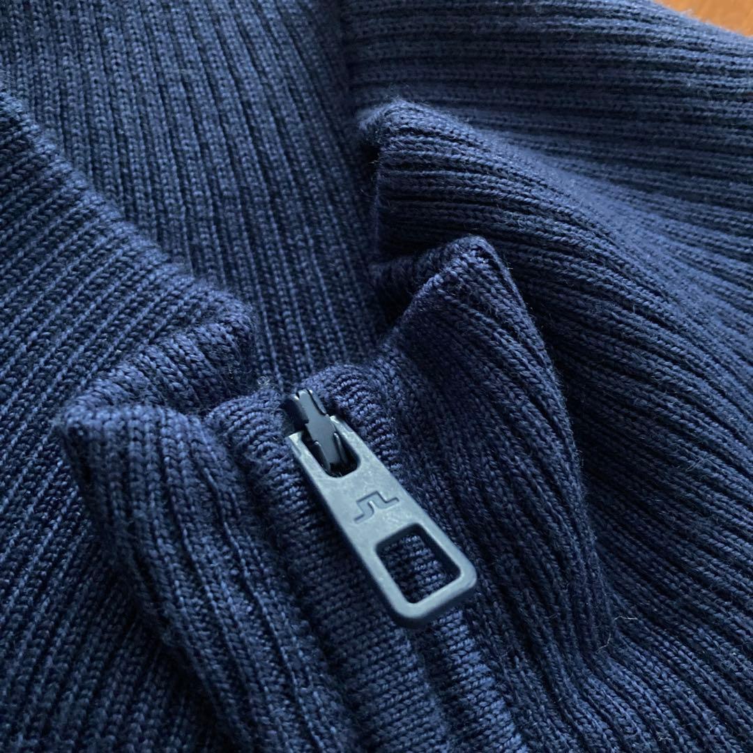 【新品】J.LINDEBERG ゴルフセーターハーフジップアップM(46) 秋冬