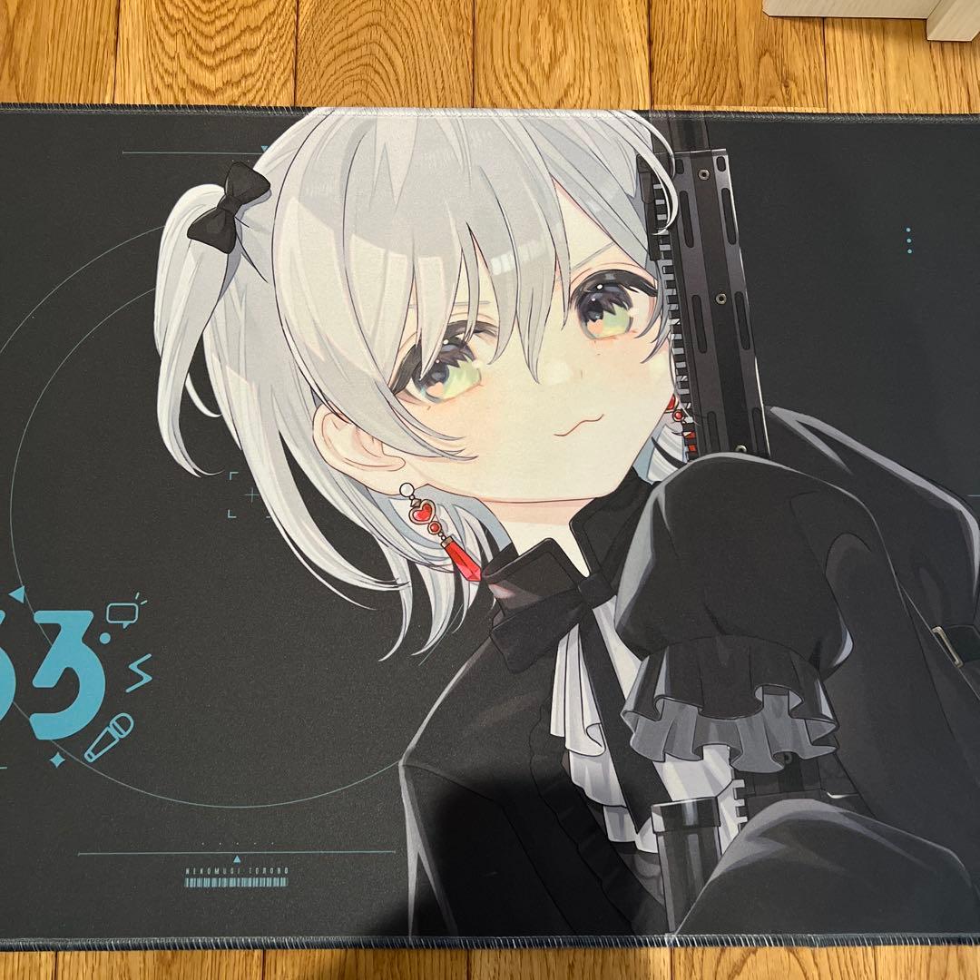 猫麦とろろ コラボカフェ グッズ デスクマット セット　アクリルスタンド