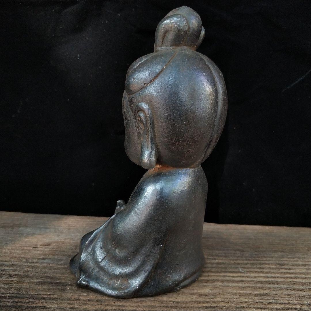 鉄器 鉄仏 仏教美術 Q版観音菩薩小仏像 工芸品 美術品 置物