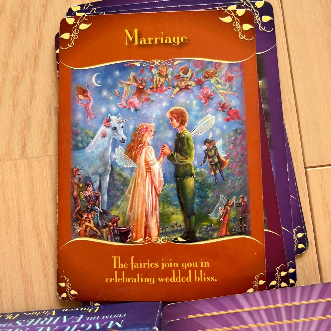 美品開運【金縁マジカルフェアリーメッセージオラクルカード】