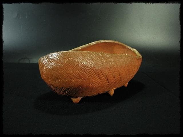 人気作家 小西 陶藏 六つ足 鉢 菓子鉢 茶道具 懐石 器物  d195