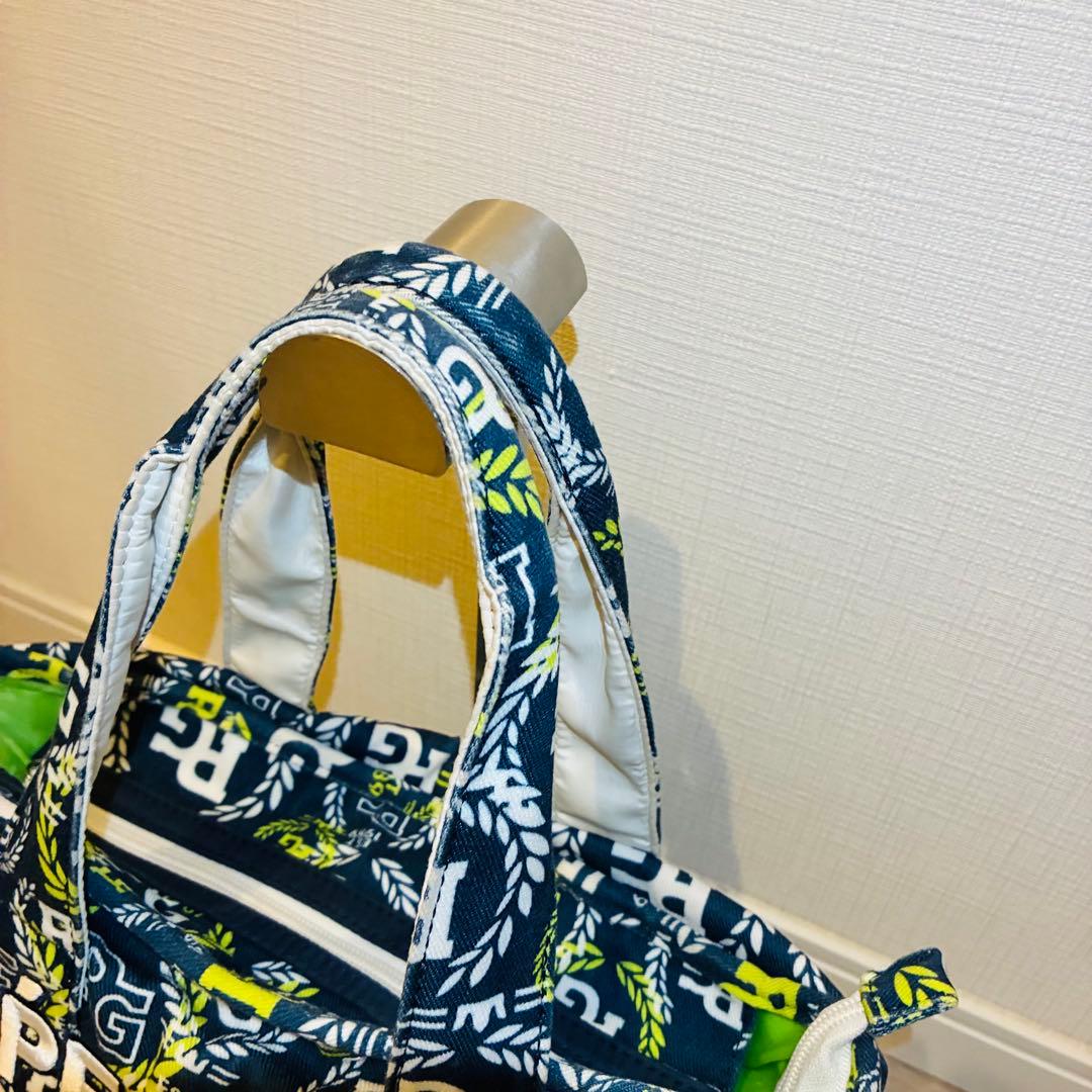 パーリーゲイツ　ローリエ柄　カートバッグ　ロゴ総柄　PG ラウンドバッグ