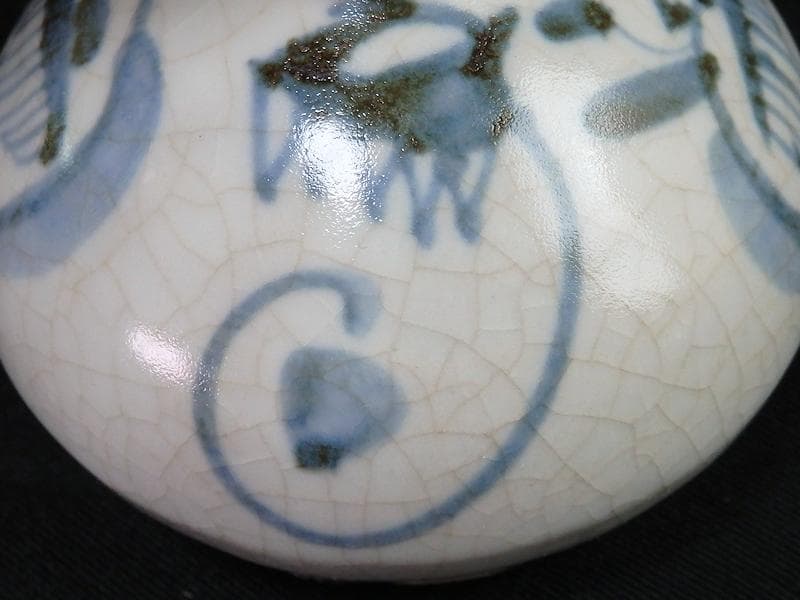 古伊万里　染付　油壷　E413AS-CHg