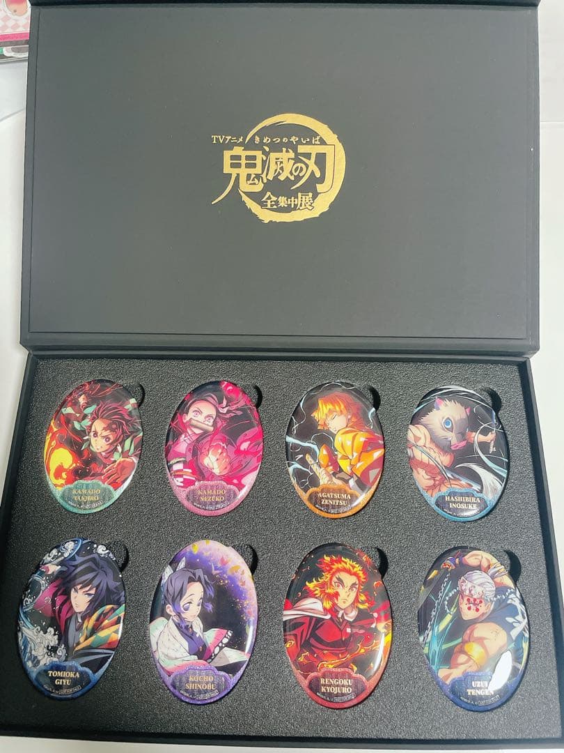 鬼滅の刃 海外限定 全集中展 北京会場 限定 専用BOX付き缶バッジ　冨岡義勇他