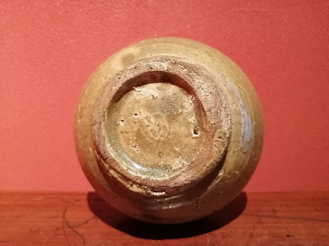 高麗青磁　油壺