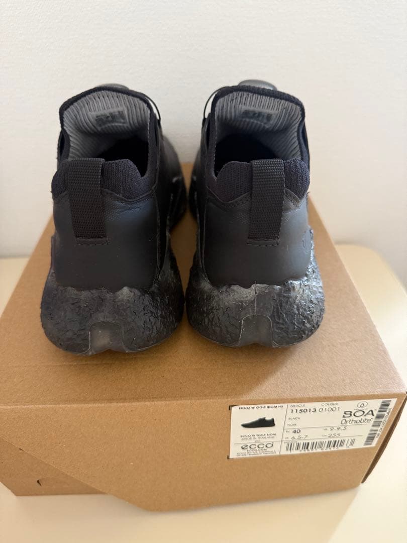 【美品】ECCO ゴルフシューズ 撥水加工！25.5cm