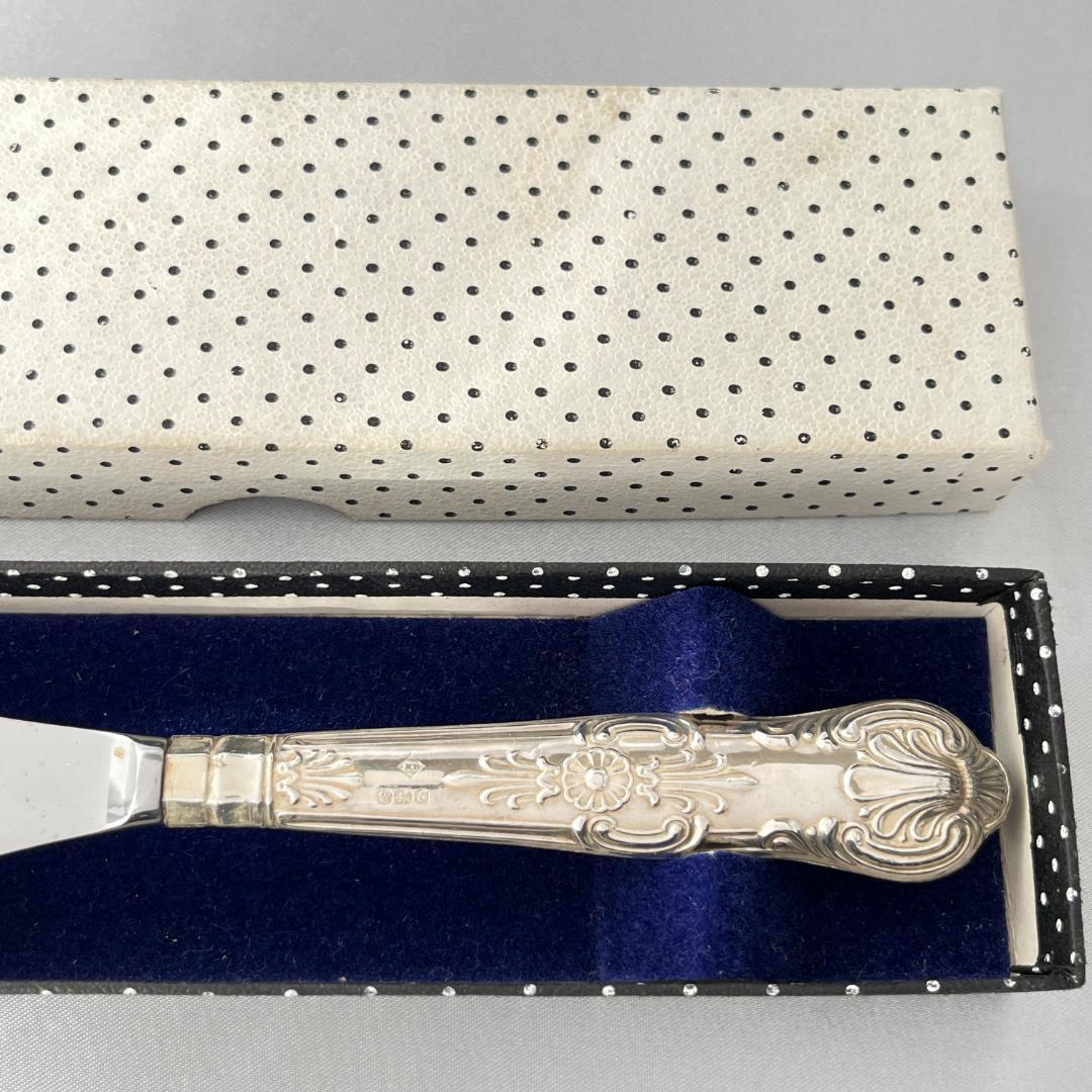 【Harrison Brothers】【純銀ハンドル】キングス バターナイフ