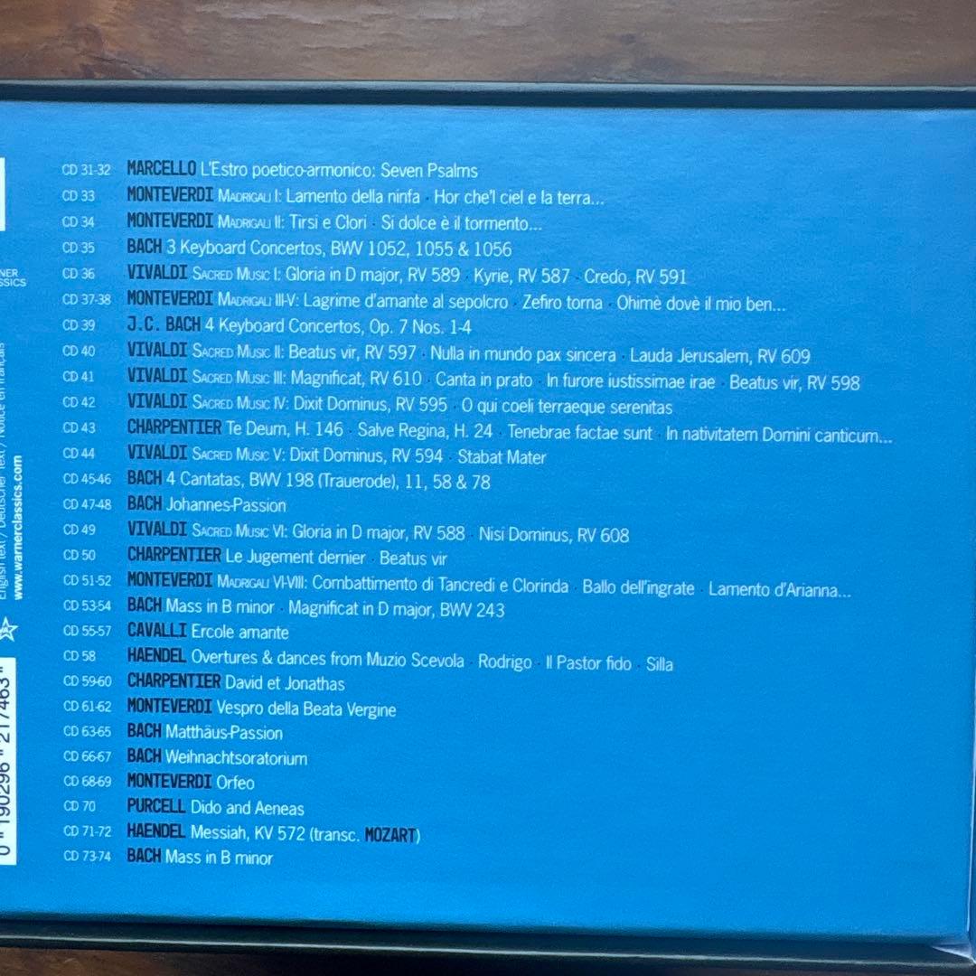 74CDミッシェル・コルボ　エラート録音全集バロック&ルネッサンス編