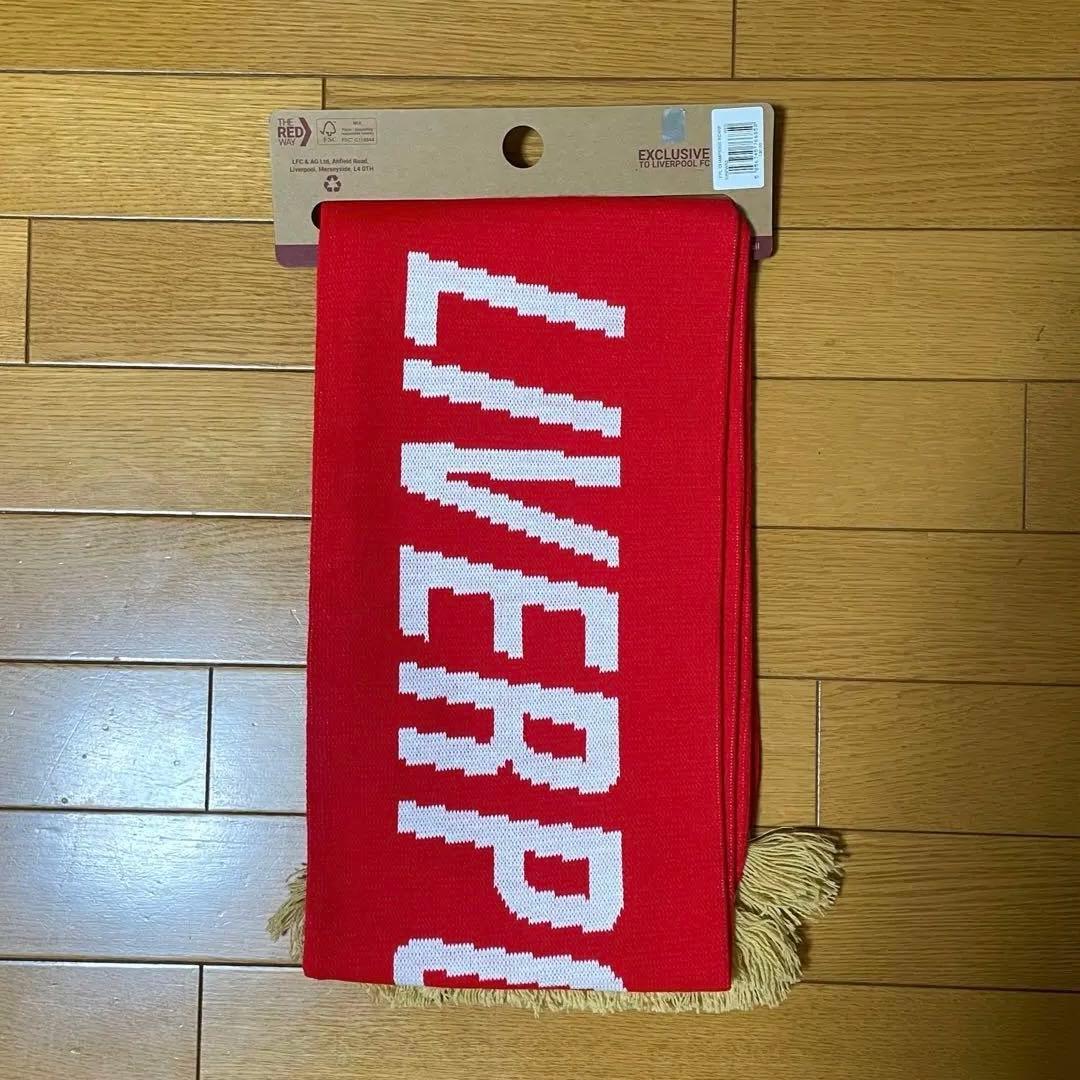 LIVERPOOL リヴァプール　赤マフラー LFC (未使用)