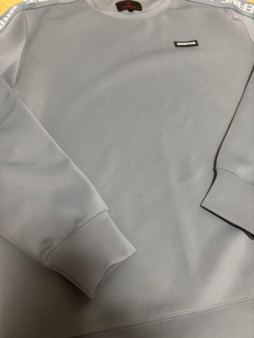 ブリーフィング　スウェット グレー ラインロゴ　L セットアップ