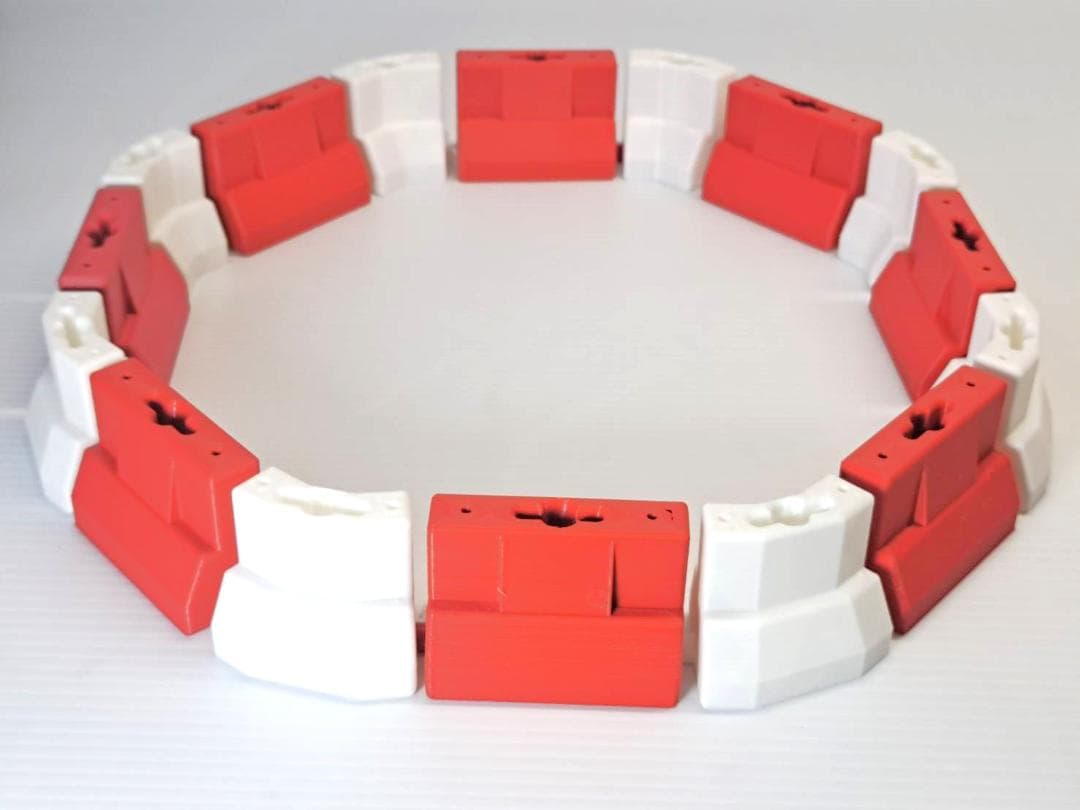 1/10ラジコン用　道路保安バリケード　ウォーターパイロン　コース、ジオラマ