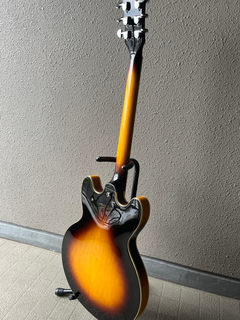 Burny SRSA-65 335 セミアコ GOTOH製マグナムロック交換