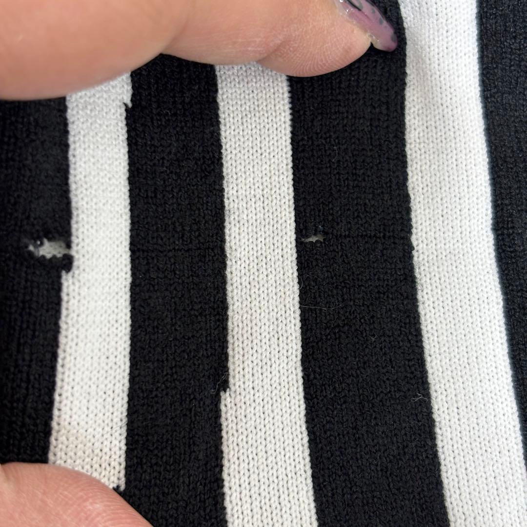 ★美品★ new balance ゴルフウェア セーター Mサイズ 黒 白