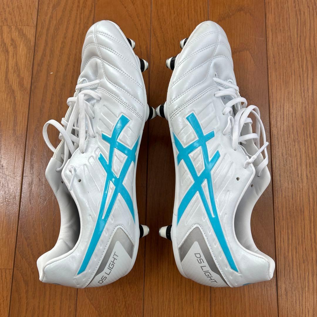 ASICS DS LIGHT ホワイト/ライトブルー スパイクシューズ