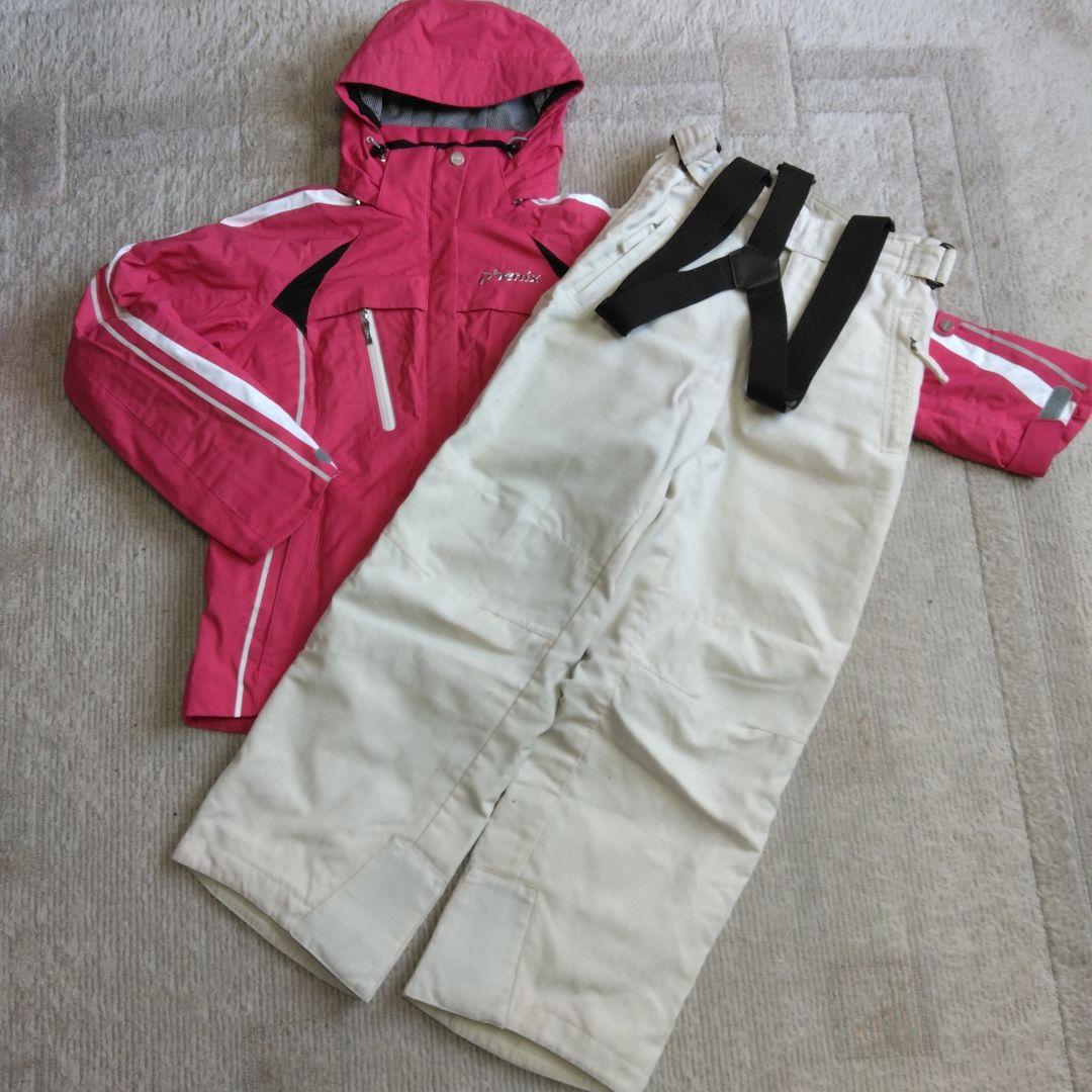 激レア★美品★PHENIX　ダウン80％スキーウェア上下セット　150～160㎝