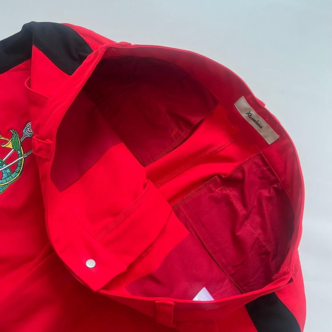 Russeluno ラッセルノ　刺繍　ハーフパンツ　メンズ　ゴルフ　XL 6 赤