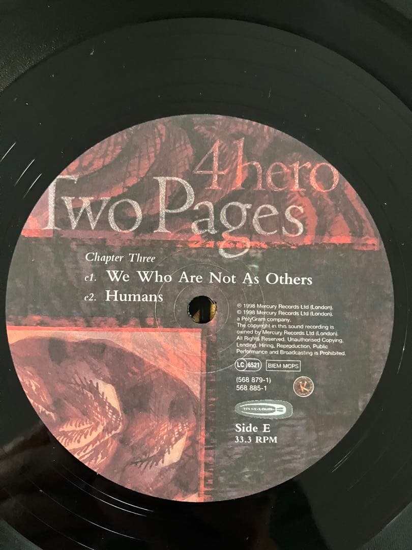 4hero / Two Pages 4LPレコード