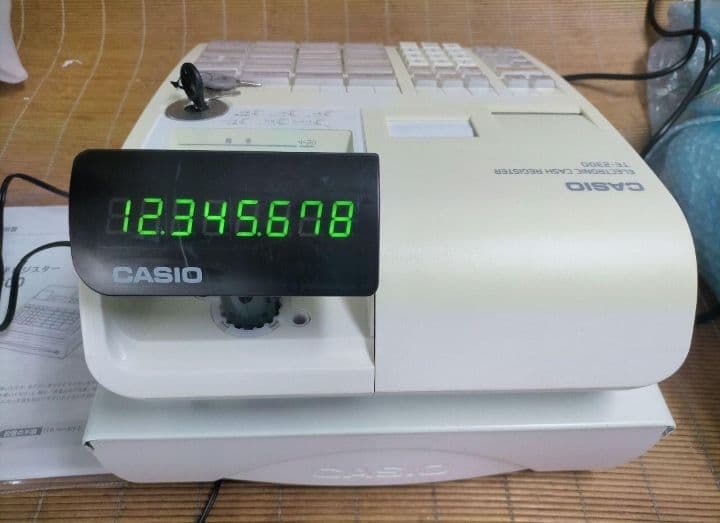 カシオレジスター　TE-2500　フル設定無料　コンパクト　933009