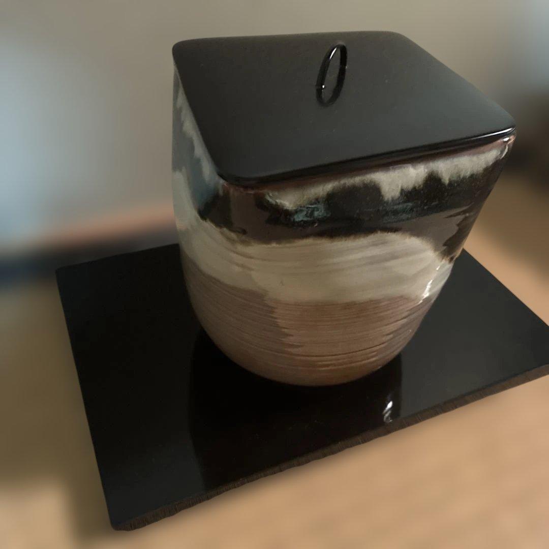陶器製 蓋付き水差し 定価21万