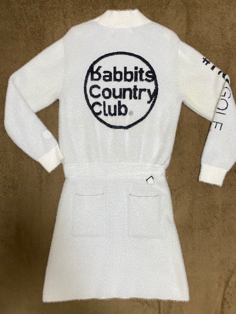 【fr2ゴルフ】ワンピース モコモコ 冬用 ホワイト　M レディース