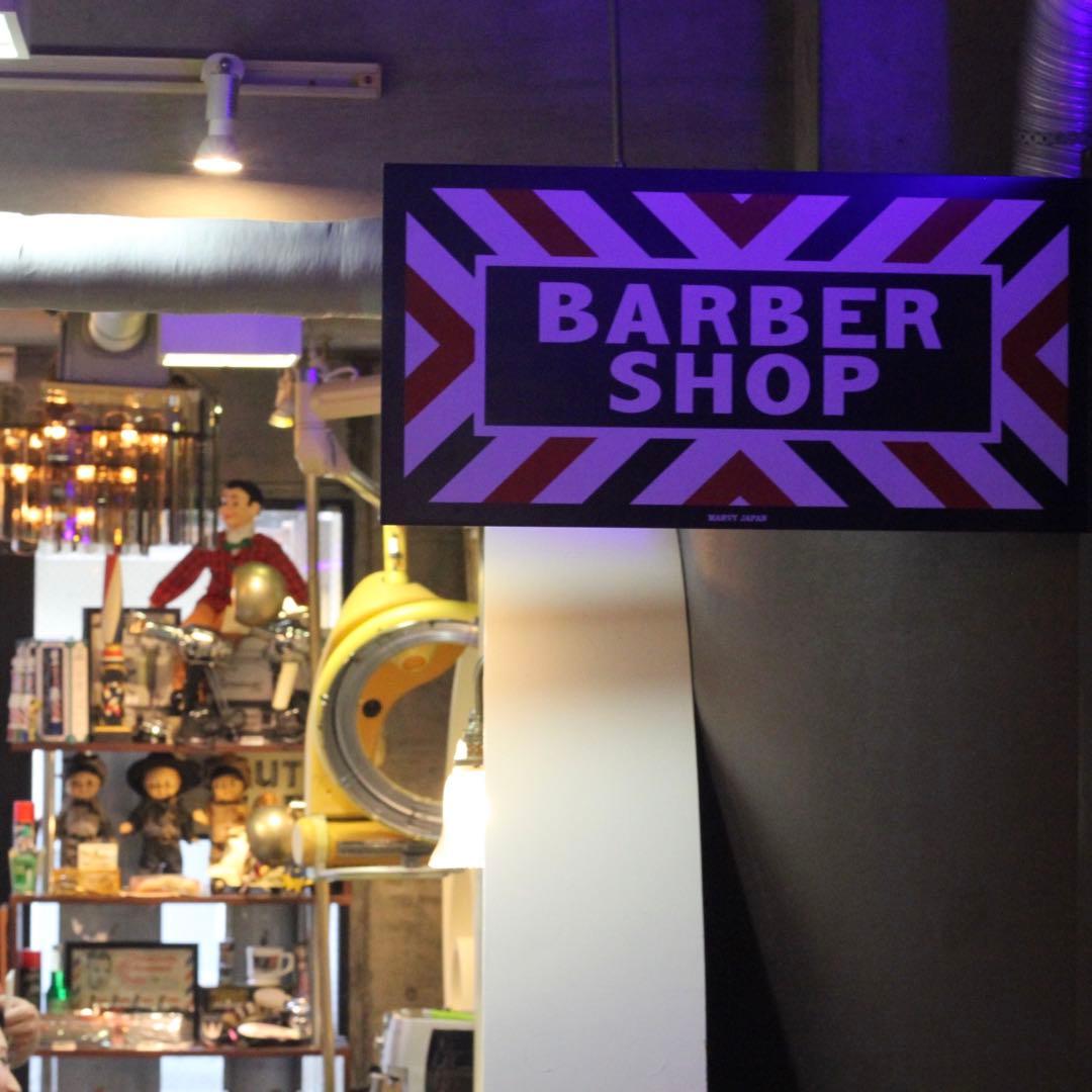 新品 MARVY JAPAN BARBER SHOPメタルサイン 理容室 床屋