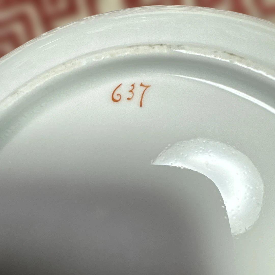 1920-1940年代イギリスアンティークティーカップ・ソーサー、コバルトブルー