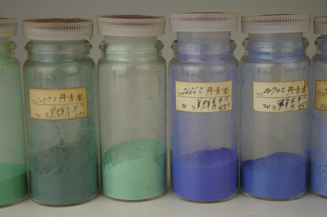 日本画岩絵具　新岩 岩草緑紫 黄紅　天然 古渡鎌倉朱　群青　35色 岩絵具　画