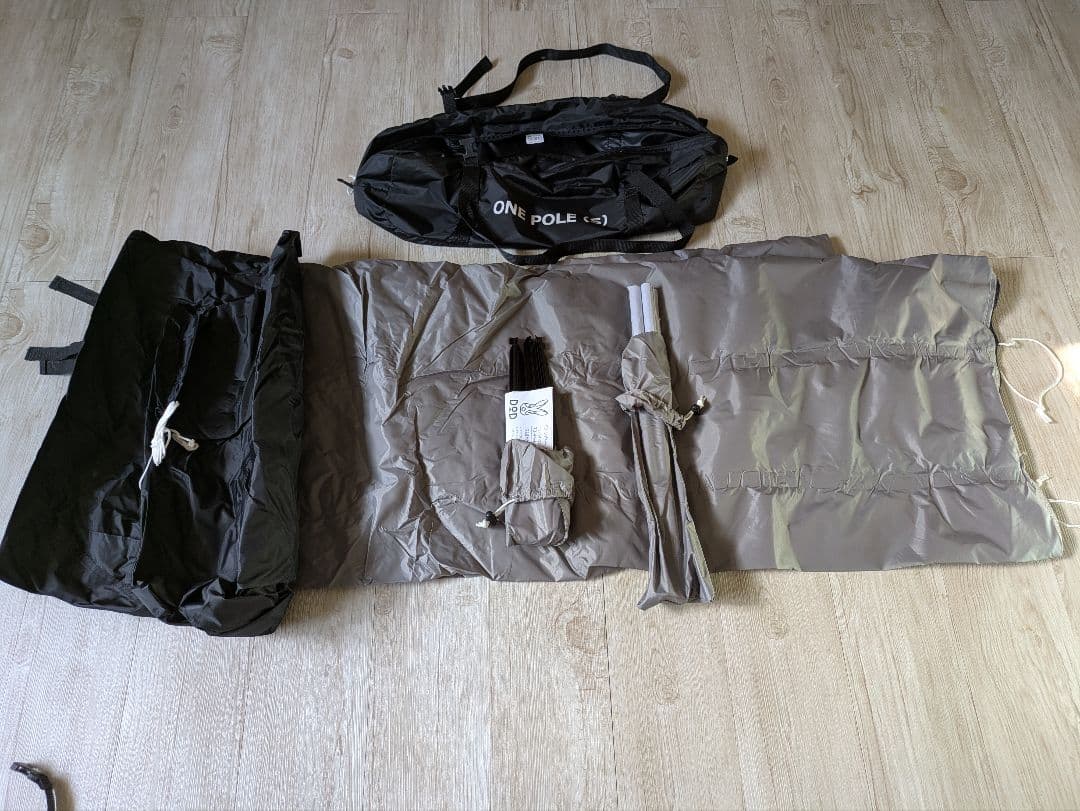 DOD キャンプテント 収納バッグ ブラック