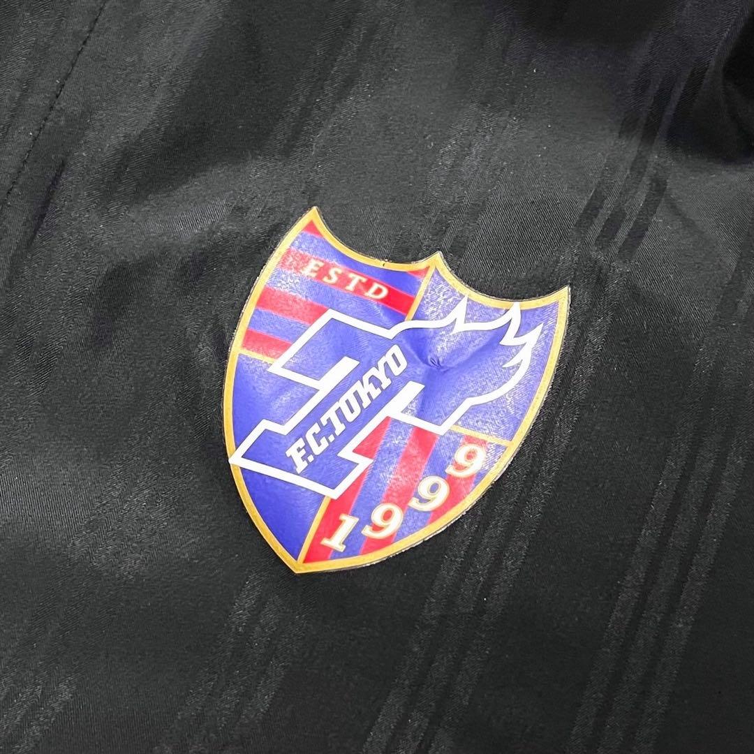 adidas FC東京 ベンチコート 旧エンブレム 黒 XOサイズ ロング丈