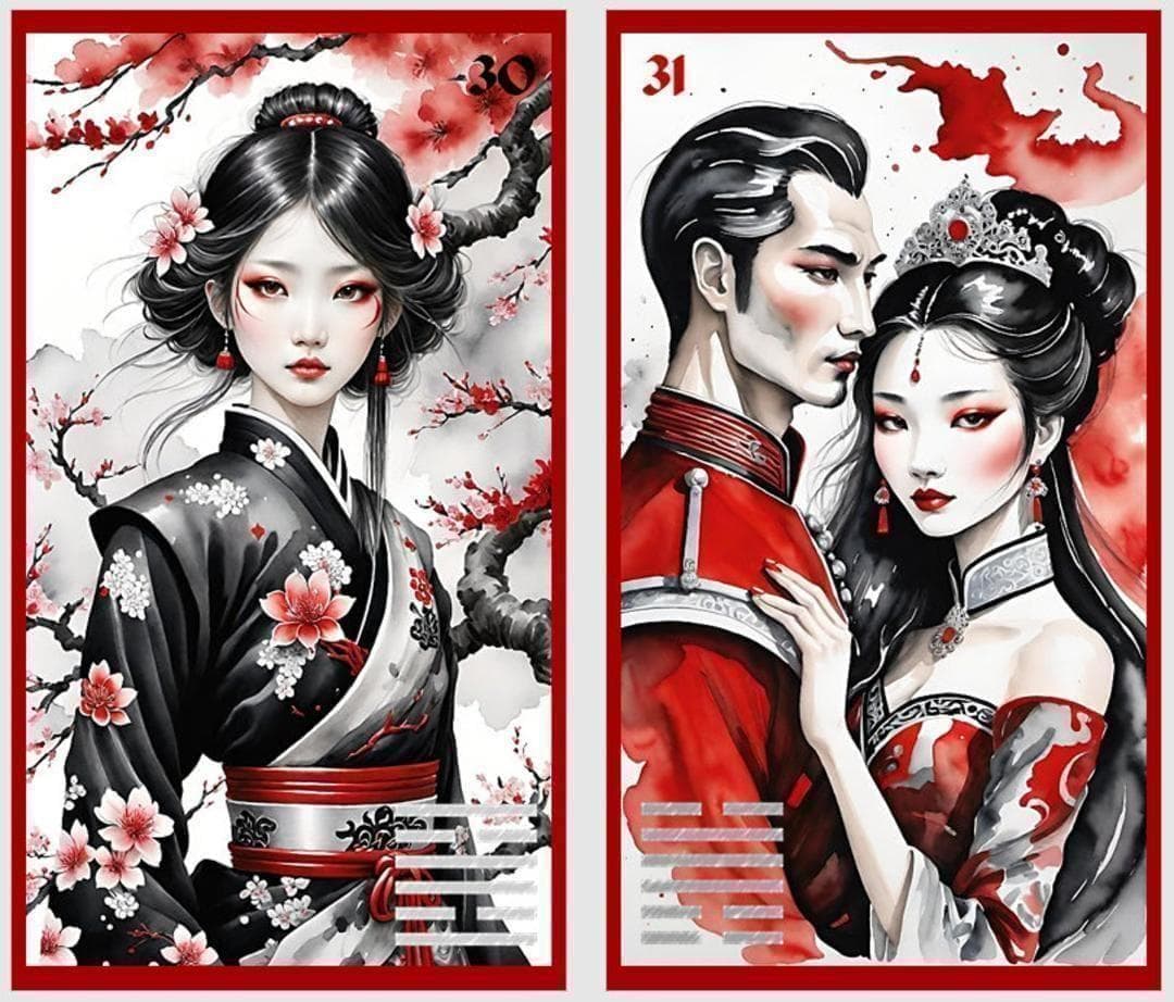 【正規品イーチンオラクルカード】超美麗✨希少デッキ✨易経占い六芒星 陰陽オラクル